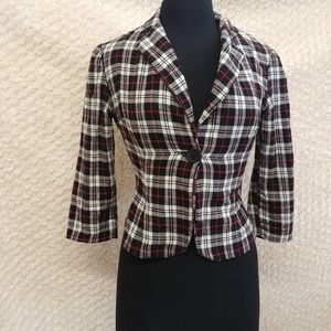 Plaid Flannel Blazer